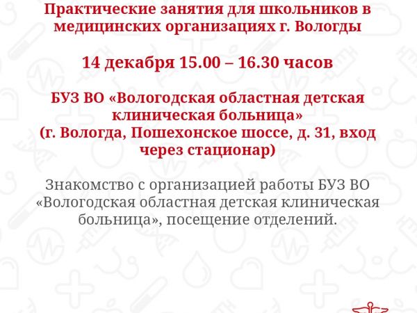 Департамент запланировал практические занятия для школьников