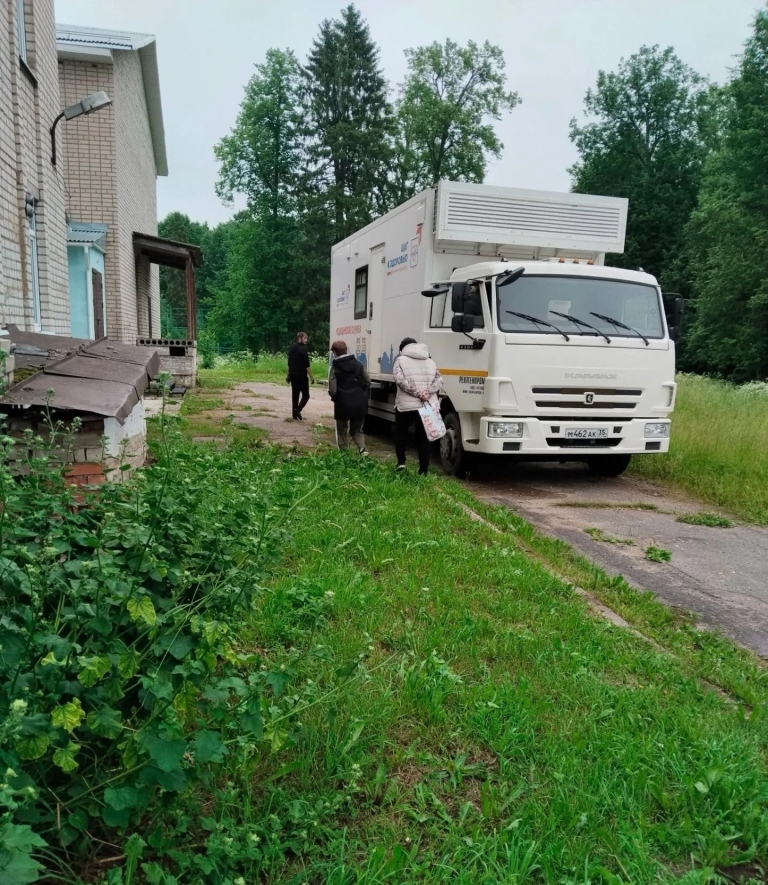 График выездной работы передвижного диагностического комплекса на август