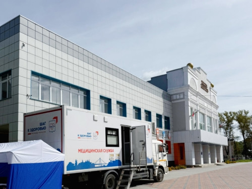 Городок здоровья Сокольской ЦРБ работал вчера на площади у школы искусств